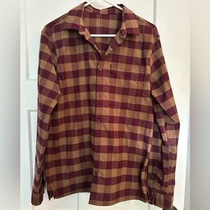 Little Men's Plaid Flannel Shirt - Medium